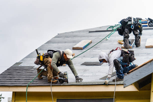 Professional Roofing technician working in Brooktondale, NY